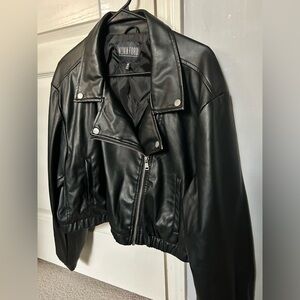 Black Faux Leather Jacket